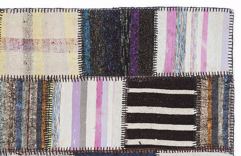 Apex Kilim Patchwork Unique Striped 1350 160 cm X 230 cm - 3