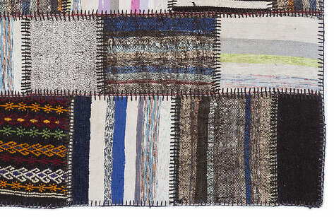 Apex Kilim Patchwork Unique Striped 1350 160 cm X 230 cm - 5
