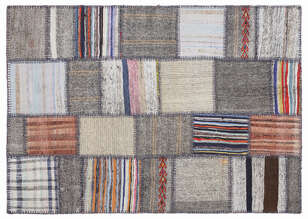 Apex Kilim Patchwork Unique Striped 1353 160 cm X 230 cm (1)