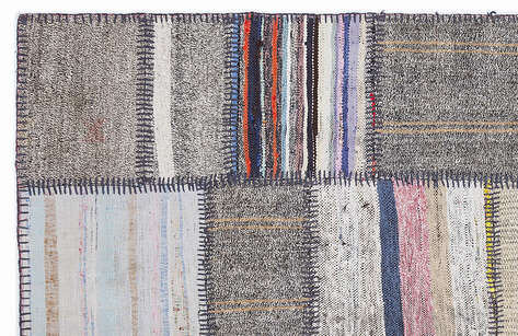 Apex Kilim Patchwork Unique Striped 1353 160 cm X 230 cm - 2