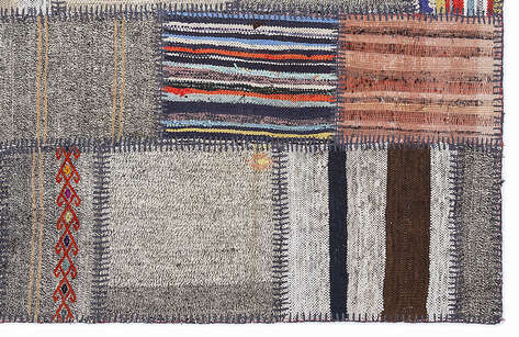Apex Kilim Patchwork Unique Striped 1353 160 cm X 230 cm - 5