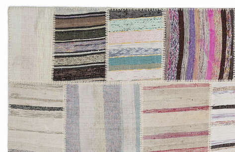 Apex Kilim Patchwork Unique Striped 1374 160 cm X 230 cm - 2