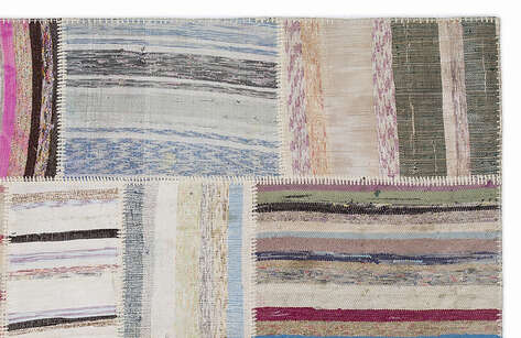 Apex Kilim Patchwork Unique Striped 1374 160 cm X 230 cm - 3