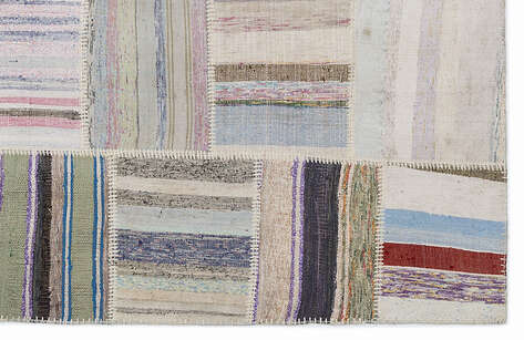 Apex Kilim Patchwork Unique Striped 1374 160 cm X 230 cm - 5