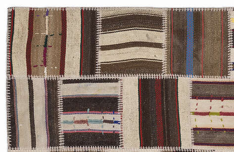 Apex Kilim Patchwork Unique Striped 1395 120 cm X 180 cm - 2