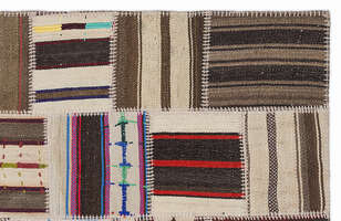 Apex Kilim Patchwork Unique Striped 1395 120 cm X 180 cm - 3