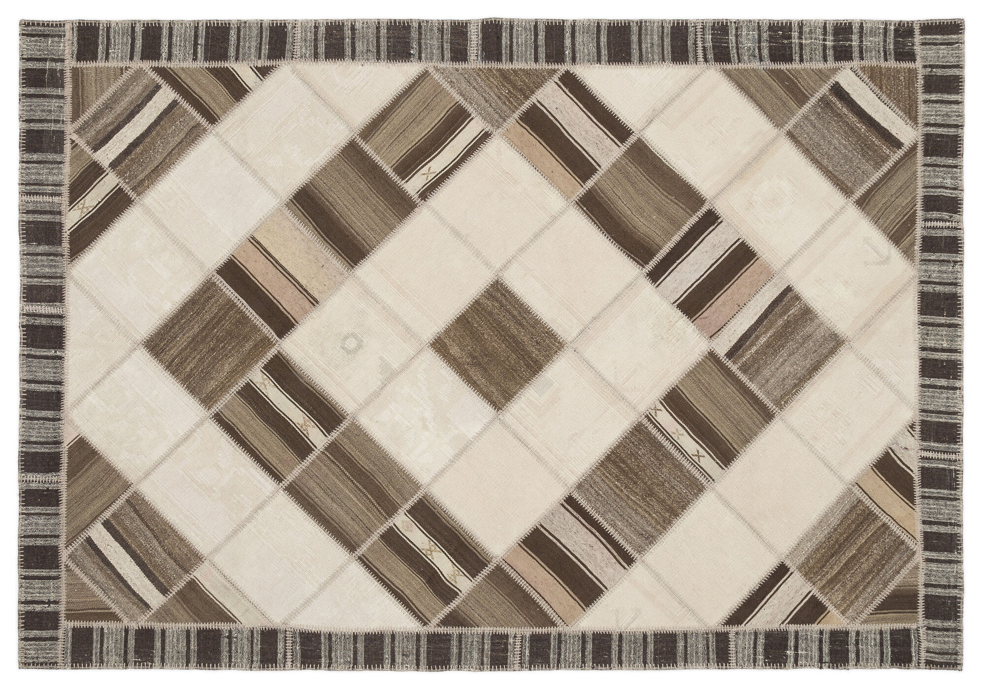 Apex Kilim Patchwork Unique Striped 1493 210 cm X 303 cm