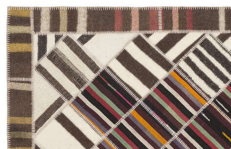 Apex Kilim Patchwork Unique Striped 1494 168 cm X 233 cm - 2