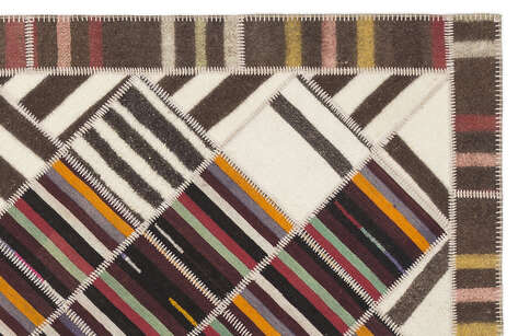 Apex Kilim Patchwork Unique Striped 1494 168 cm X 233 cm - 3