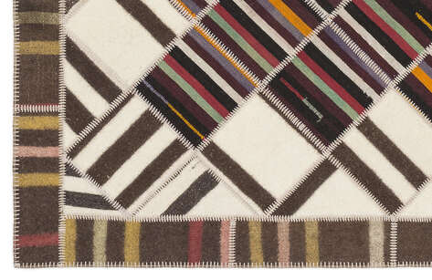 Apex Kilim Patchwork Unique Striped 1494 168 cm X 233 cm - 4