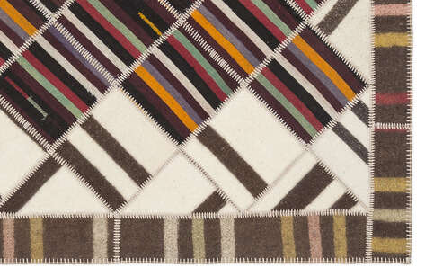 Apex Kilim Patchwork Unique Striped 1494 168 cm X 233 cm - 5