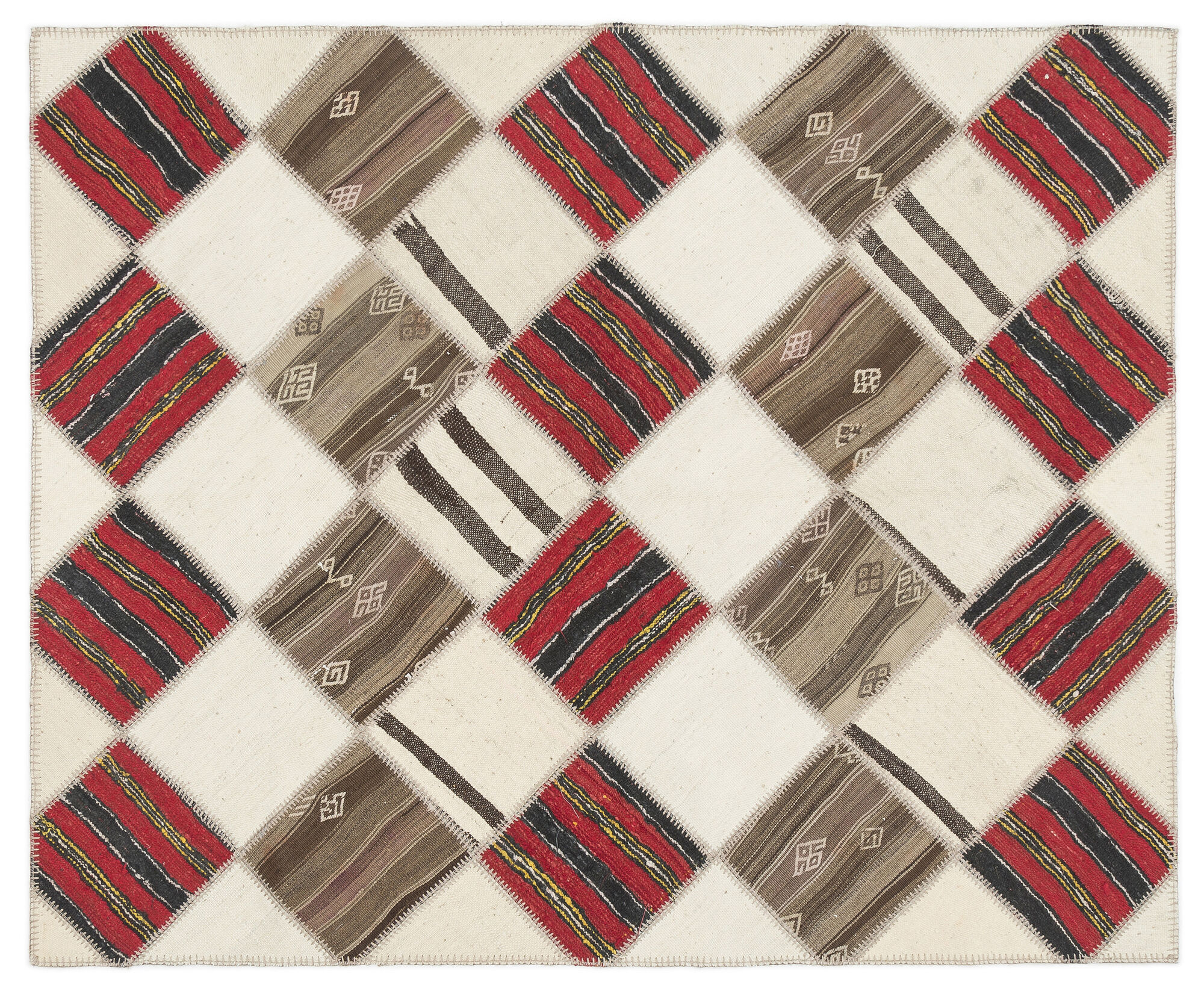 Apex Kilim Patchwork Unique Striped 1495 175 cm X 217 cm