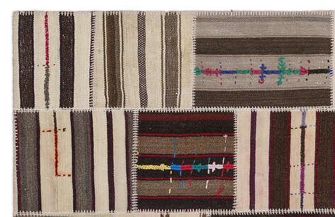 Apex Kilim Patchwork Unique Striped 2203 160 cm X 230 cm - 2
