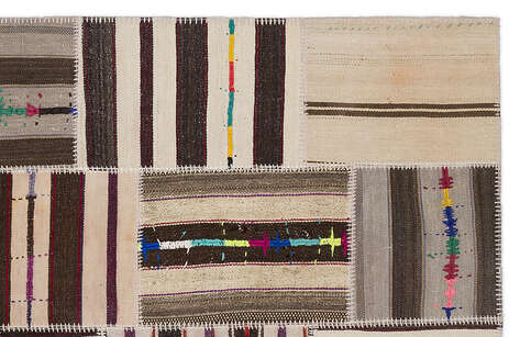 Apex Kilim Patchwork Unique Striped 2203 160 cm X 230 cm - 3