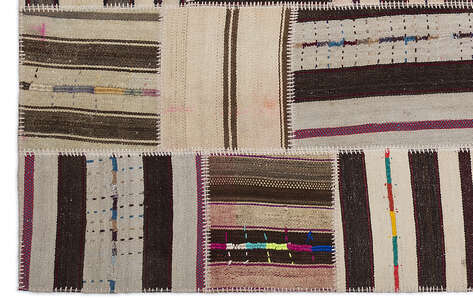 Apex Kilim Patchwork Unique Striped 2203 160 cm X 230 cm - 4