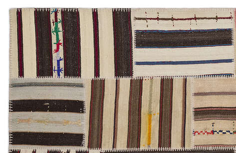 Apex Kilim Patchwork Unique Striped 2211 160 cm X 230 cm - 2