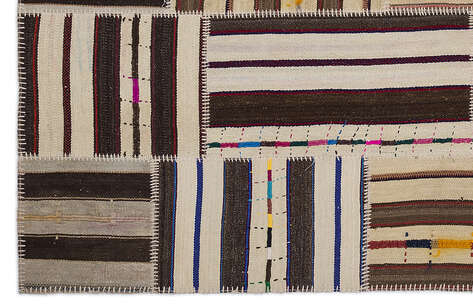 Apex Kilim Patchwork Unique Striped 2211 160 cm X 230 cm - 4
