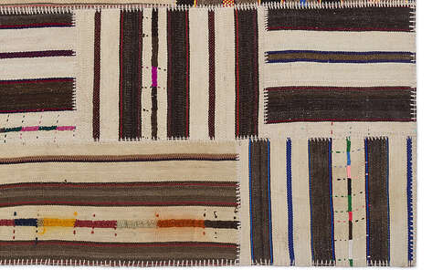 Apex Kilim Patchwork Unique Striped 2211 160 cm X 230 cm - 5