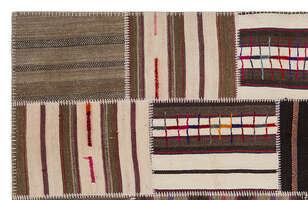 Apex Kilim Patchwork Unique Striped 2218 160 cm X 230 cm - 2