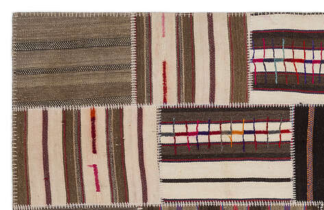 Apex Kilim Patchwork Unique Striped 2218 160 cm X 230 cm - 2
