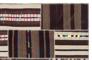 Apex Kilim Patchwork Unique Striped 2218 160 cm X 230 cm - 3