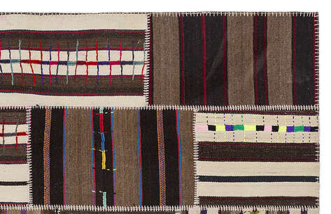 Apex Kilim Patchwork Unique Striped 2218 160 cm X 230 cm - 3