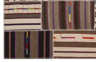 Apex Kilim Patchwork Unique Striped 2218 160 cm X 230 cm - 4