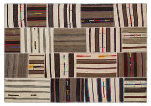 Apex Kilim Patchwork Unique Striped 2222 160 cm X 230 cm (1)