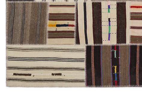 Apex Kilim Patchwork Unique Striped 2222 160 cm X 230 cm - 4
