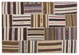 Apex Kilim Patchwork Unique Striped 2226 160 cm X 230 cm (1)