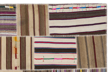 Apex Kilim Patchwork Unique Striped 2226 160 cm X 230 cm - 3
