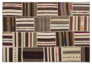 Apex Kilim Patchwork Unique Striped 2227 160 cm X 230 cm (1)