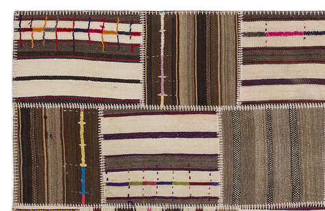 Apex Kilim Patchwork Unique Striped 2227 160 cm X 230 cm - 2