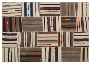 Apex Kilim Patchwork Unique Striped 2232 160 cm X 230 cm (1)