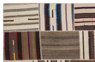 Apex Kilim Patchwork Unique Striped 2232 160 cm X 230 cm (2)