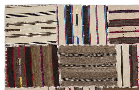 Apex Kilim Patchwork Unique Striped 2232 160 cm X 230 cm - 2