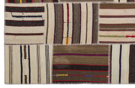 Apex Kilim Patchwork Unique Striped 2232 160 cm X 230 cm - 4