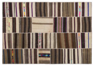 Apex Kilim Patchwork Unique Striped 2234 160 cm X 230 cm (1)