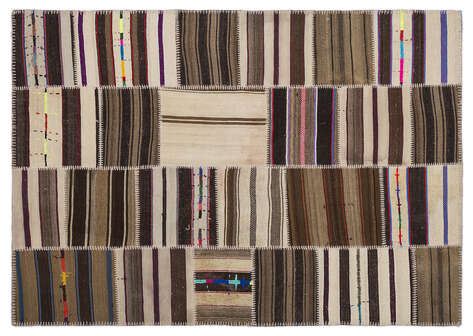 Apex Kilim Patchwork Unique Striped 2234 160 cm X 230 cm - 1