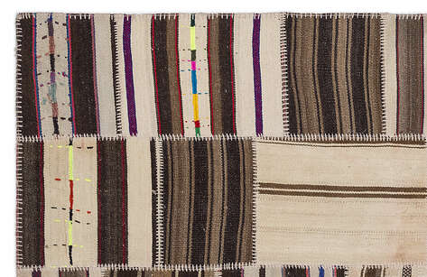 Apex Kilim Patchwork Unique Striped 2234 160 cm X 230 cm - 2