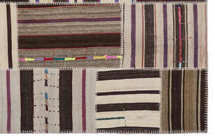 Apex Kilim Patchwork Unique Striped 2237 160 cm X 230 cm (5)