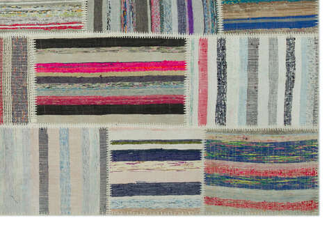 Apex Kilim Patchwork Unique Striped 22397 190 cm X 280 cm - 5
