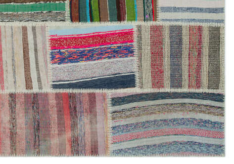 Apex Kilim Patchwork Unique Striped 22405 189 cm X 273 cm - 5