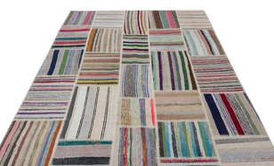 Apex Kilim Patchwork Unique Striped 22406 190 cm X 277 cm (3)
