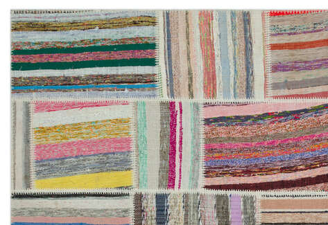 Apex Kilim Patchwork Unique Striped 22407 190 cm X 280 cm - 4