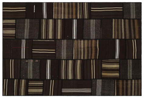 Apex Kilim Patchwork Unique Striped 22417 200 cm X 297 cm - 1