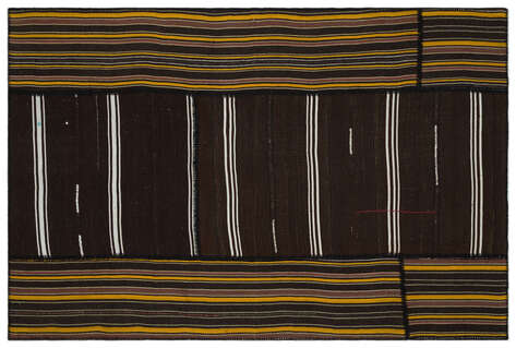 Apex Kilim Patchwork Unique Striped 22427 203 cm X 305 cm - 1