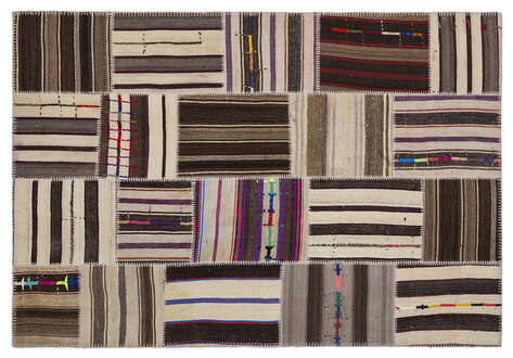 Apex Kilim Patchwork Unique Striped 2248 160 cm X 230 cm - 1