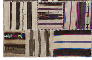 Apex Kilim Patchwork Unique Striped 2248 160 cm X 230 cm (4)