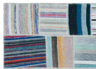 Apex Kilim Patchwork Unique Striped 22488 160 cm X 220 cm - 5
